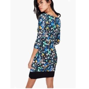 Boden Olivia Day Floral Print Sheath Midi Dress, 3/4 Sleeves, Size 2R